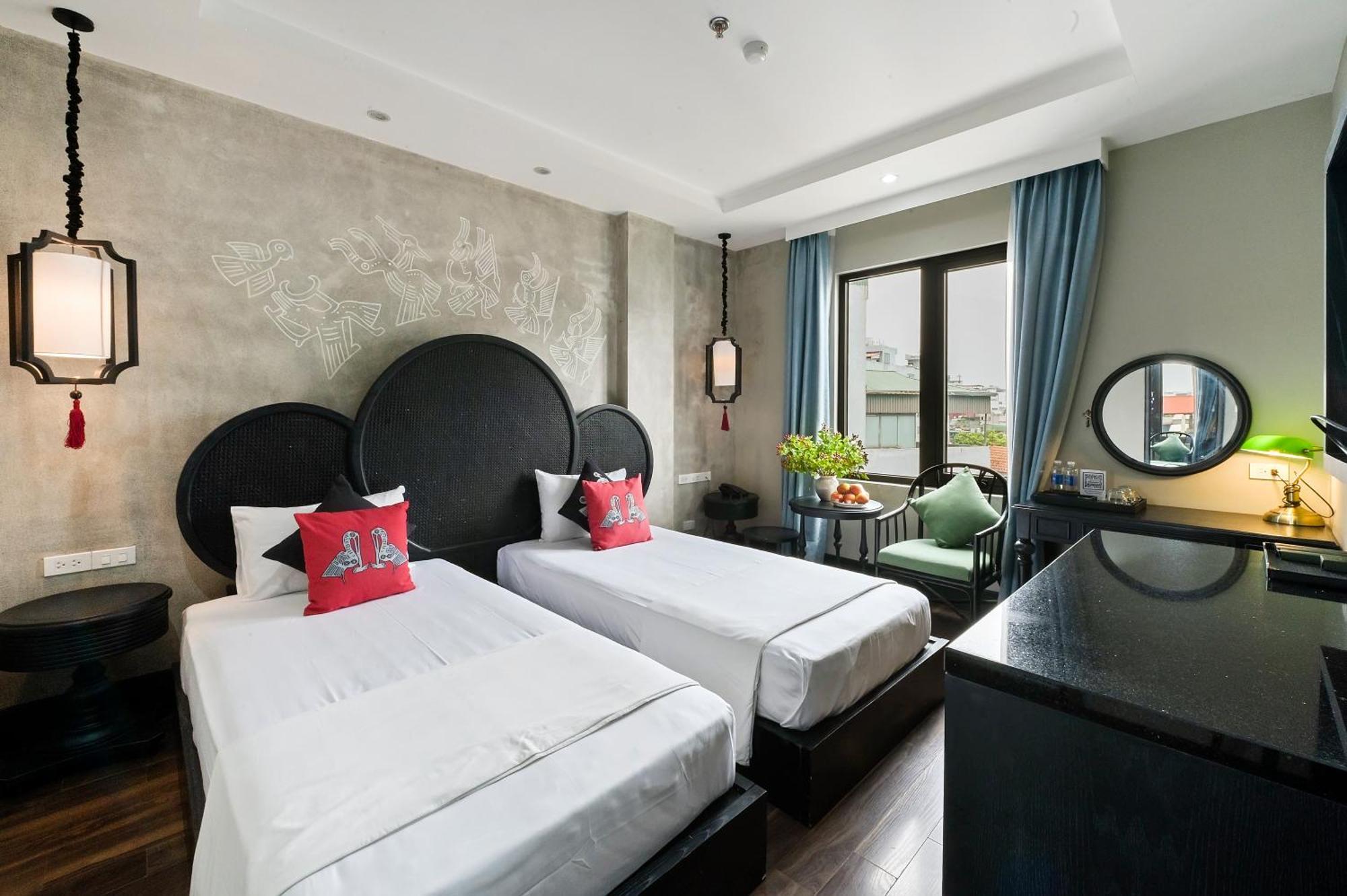 22Land Residence Hotel & Spa 52 Ngo Huyen Hanoi Buitenkant foto