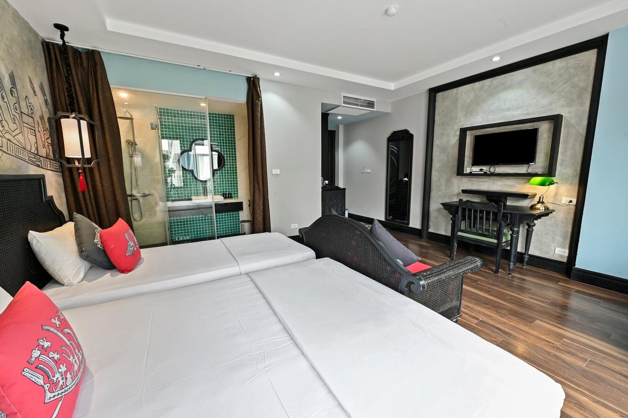 22Land Residence Hotel & Spa 52 Ngo Huyen Hanoi Buitenkant foto