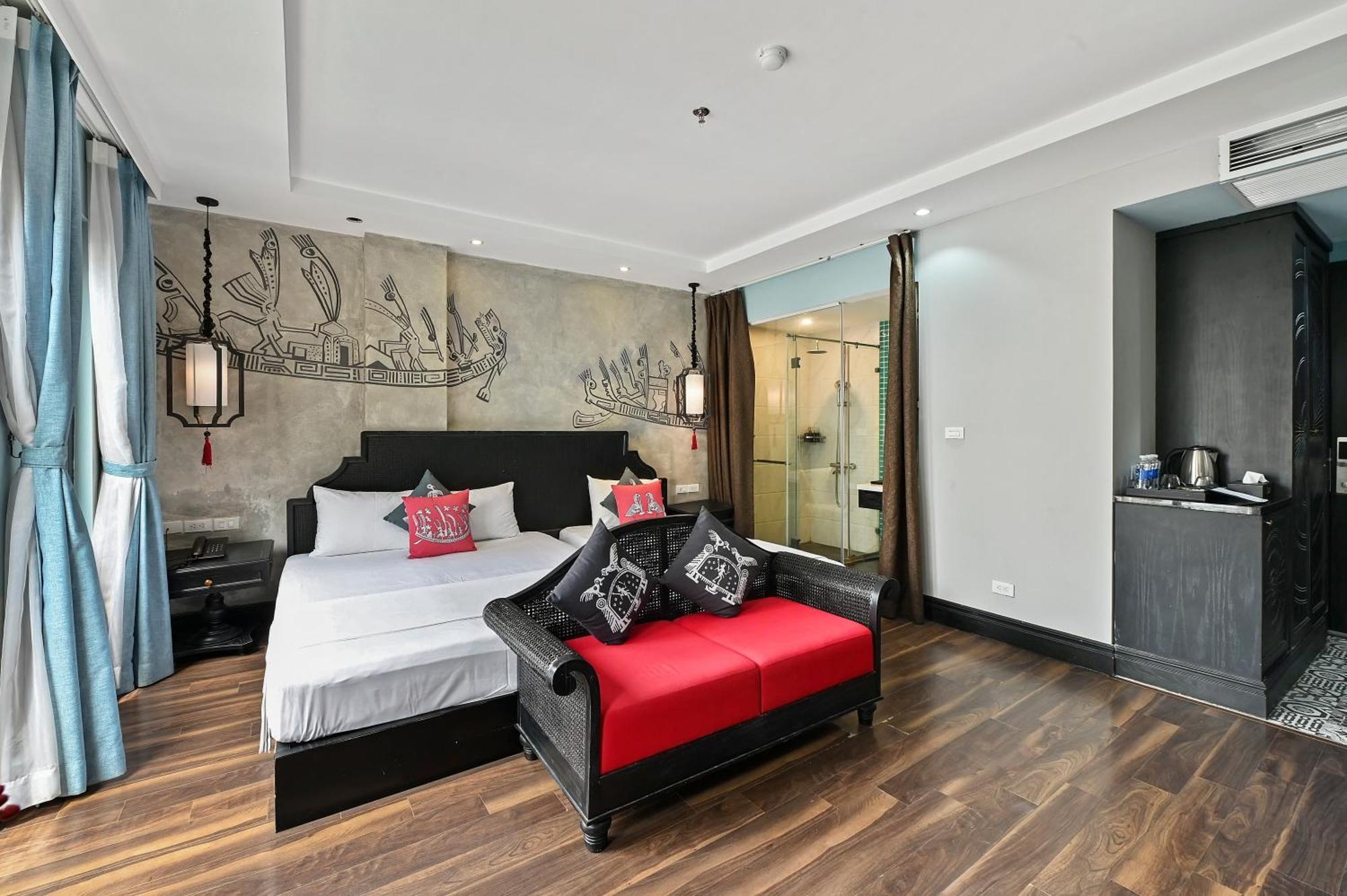22Land Residence Hotel & Spa 52 Ngo Huyen Hanoi Buitenkant foto